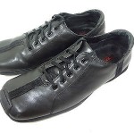 DIESEL PILSNER MENS SNEAKERS SHOES BLACK LEATHER SIZE 9.5