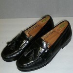 COLE HAAN BLACK TASSEL Loafers Shoes Mens SZ 10.5 D