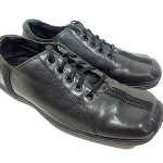 DIESEL PILSNER MENS SNEAKERS SHOES BLACK LEATHER SIZE 9.5