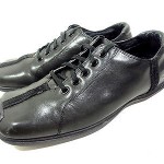 DIESEL PILSNER MENS SNEAKERS SHOES BLACK LEATHER SIZE 9.5
