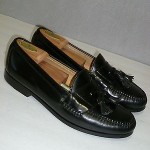 COLE HAAN BLACK TASSEL Loafers Shoes Mens SZ 10.5 D