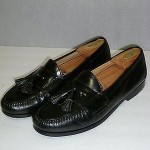 COLE HAAN BLACK TASSEL Loafers Shoes Mens SZ 10.5 D