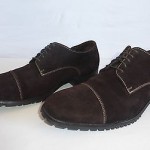 Cole Haan Men’s Size 11 M Dark Chocolate Brown Suede Cap Toe Waterproof Oxfords