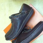 clarks men #82595 un-structured brown-leather 9 M
