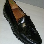 COLE HAAN BLACK TASSEL Loafers Shoes Mens SZ 10.5 D