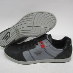 MENS DIESEL EASTCOP HUTSKY BLACK LEATHER/GREY CANVAS SIZE US 10.5 NIB #1B