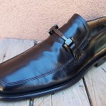 Hugo Boss Mens Dress Shoe Sz Size 9M Black Leather Casual Comfort Slip On Loafer