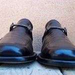 Hugo Boss Mens Dress Shoe Sz Size 9M Black Leather Casual Comfort Slip On Loafer
