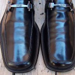 Hugo Boss Mens Dress Shoe Sz Size 9M Black Leather Casual Comfort Slip On Loafer