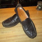 COLE HAAN NIKE AIR Brown Leather MocToe Driving Loafers Shoes Mens Size 11.5 M