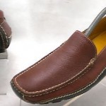 COLE HAAN Brown Leather Slip-on Driving Loafers Mocs mens 8 M