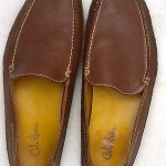 COLE HAAN Brown Leather Slip-on Driving Loafers Mocs mens 8 M
