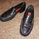 NICE Cole Haan Country Mens Black Leather Split Sole Loafers Shoes 11M 11 M USED