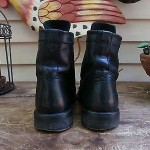 Diesel “The Pit” Black Leather Lace Up Combat Boots w/Zip Detail Sz 7/7.5 EUR 40