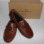 NIB COLE HAAN Men’s Papaya Brown NIKE Air Grant Driving Moccasin Shoe Size 7M