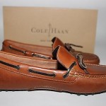 NIB COLE HAAN Men’s Papaya Brown NIKE Air Grant Driving Moccasin Shoe Size 7M
