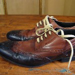 Hugo Boss Orange Label Nutmeg Brown brogue wingtip ox shoes Euro 42 ~ 10.5  US