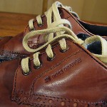 Hugo Boss Orange Label Nutmeg Brown brogue wingtip ox shoes Euro 42 ~ 10.5  US