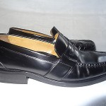Men’s COLE HAAN Black LEATHER Classic Slip-On Penny Loafer Casual Shoes – 10.5M