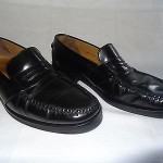 Men’s COLE HAAN Black LEATHER Classic Slip-On Penny Loafer Casual Shoes – 10.5M