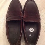 Cole Haan Air Grant Penny Loafer Shoes Nike Air Dark Brown Leather 9.5 BLEMISHED