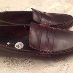 Cole Haan Air Grant Penny Loafer Shoes Nike Air Dark Brown Leather 9.5 BLEMISHED