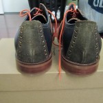 New Cole Haan Air Carter RBR Saddle Blue Casual Lace Dress Shoes Size 8 C11528