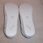 Diesel Mens Run-away White/Mojave Desert Leather Sneakers 10.5