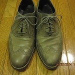 COLE HAAN /NIKE AIR MENS GREEN LEATHER LACE-UP OXFORD SHOES SIZE 9 M
