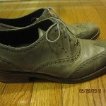 COLE HAAN /NIKE AIR MENS GREEN LEATHER LACE-UP OXFORD SHOES SIZE 9 M