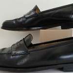 Cole Haan City Black Mens Shoes 11.5 D Leather Loafers Slip On Penny Very Good