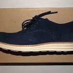 NEW Cole Haan Lunargrand Wing Tip Mens Shoes 10 M Blue Suede C10227