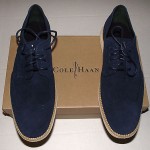 NEW Cole Haan Lunargrand Wing Tip Mens Shoes 10 M Blue Suede C10227