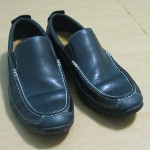 Cole Haan Men’s Casual Slip-On Moc Toe Shoes Size 8M Medium Black Leather Rubber