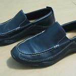 Cole Haan Men’s Casual Slip-On Moc Toe Shoes Size 8M Medium Black Leather Rubber