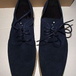 NEW Cole Haan Lunargrand Wing Tip Mens Shoes 10 M Blue Suede C10227
