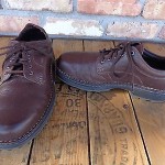 Mens TIMBERLAND Brown Leather Oxfords Casual Dress Shoes  size 10