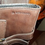 $425 new HUGO BOSS orang motorcycle boots mismate L 11M R 12M BROWN