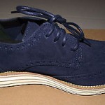 NEW Cole Haan Lunargrand Wing Tip Mens Shoes 10 M Blue Suede C10227
