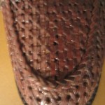 woven leather loafer by cole haan brown size 11.m