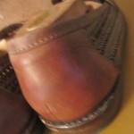 woven leather loafer by cole haan brown size 11.m