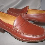 mens COLE HAAN  brown leather  Penny Loafers shoes, 10 M