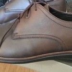 Men’s Hugo Boss casual oxfords brown leather shoes sz 9