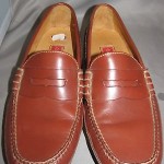 mens COLE HAAN  brown leather  Penny Loafers shoes, 10 M