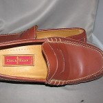 mens COLE HAAN  brown leather  Penny Loafers shoes, 10 M