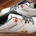 NEW DIESEL MENS SZ 8.5 Smatch S Fashion Sneaker Vaporous Grey/Bright White Shoes