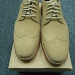 New Cole Haan Lunargrand WingTip Milkshake Suede Size 12 M