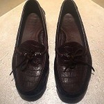 Men’s Cole Haan Country – Brown Croco Leather – Driving Moccasin – Size 11 D