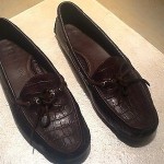 Men’s Cole Haan Country – Brown Croco Leather – Driving Moccasin – Size 11 D
