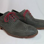 Cole Haan AIR COLTON Casual Leather Wingtip Oxford Dark Gray Sz 11M EUC!!